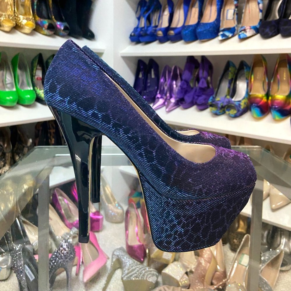 Chinese Laundry Animal Print Platform Heels - Size 7.5